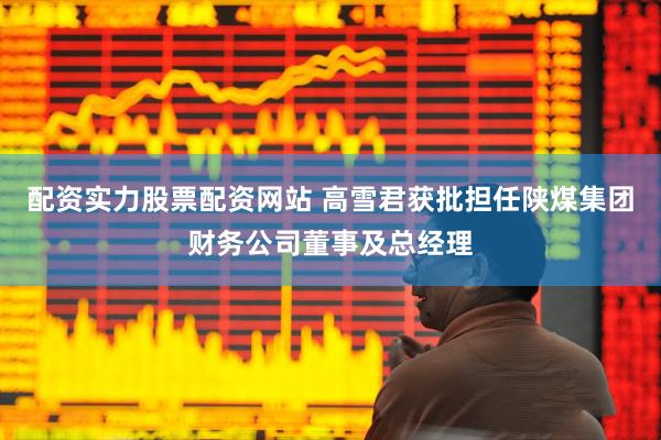 配资实力股票配资网站 高雪君获批担任陕煤集团财务公司董事及总经理